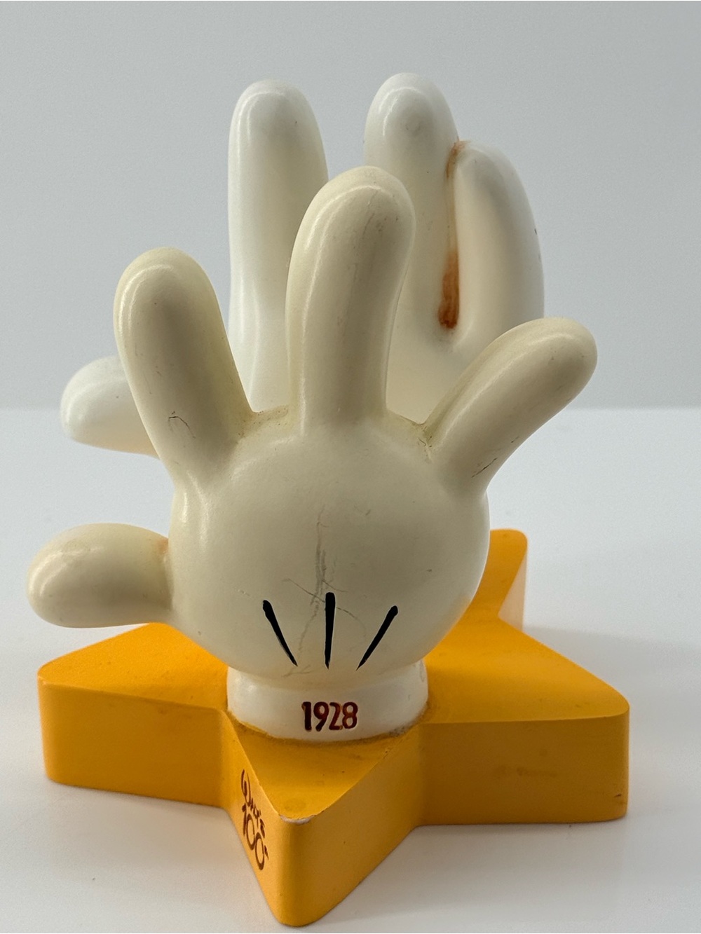 Hallmark White and Yellow Mickey Glove Star Figurine